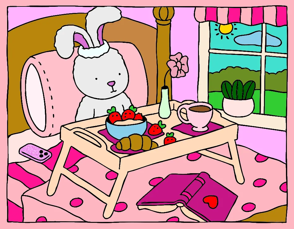 Café da manhã mágico da Mallu☕ – Desenho Colorido Online para Pintar e Imprimir | Jogo de Colorir Grátis no Mundo dos Jogos - Imagem Destacada