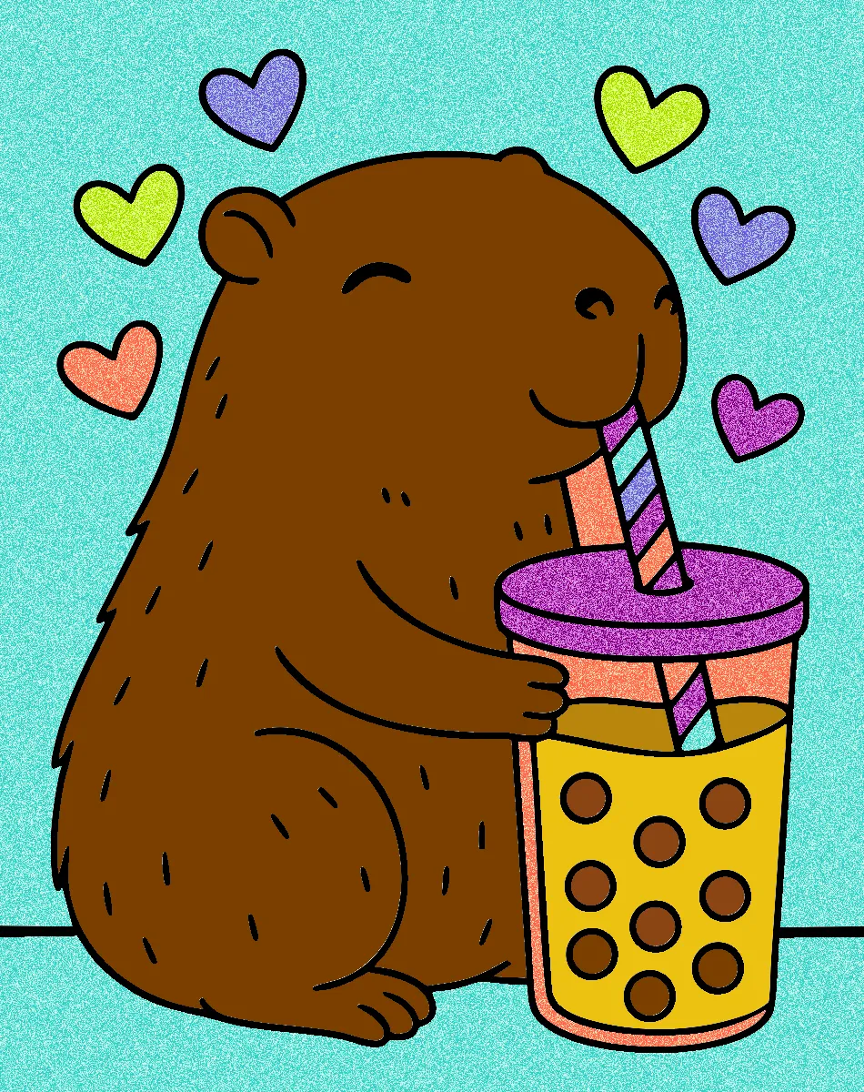 capivara brilhosa – Desenho Colorido Online para Pintar e Imprimir | Jogo de Colorir Grátis no Mundo dos Jogos - Imagem Destacada