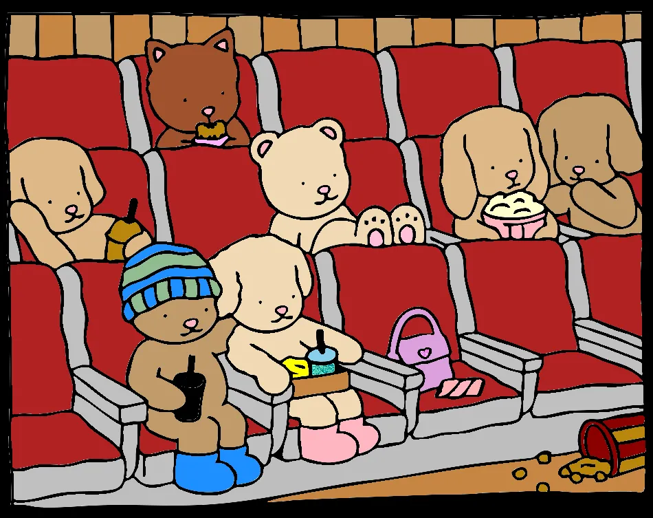 CINEMA – Desenho Colorido Online para Pintar e Imprimir | Jogo de Colorir Grátis no Mundo dos Jogos - Imagem Destacada