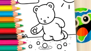 Desenho para colorir Desenho do Ursinho Bob Gude para Colorir