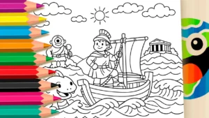 Desenho para colorir Desenho da Odisseia para Colorir