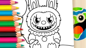 Desenho para colorir Labubu It a Coisa para Colorir – Imprimir PDF ou Pintar Online