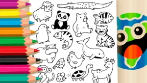 Desenho para colorir Desenhos de Animais Fofos para Colorir - Imprimir PDF Grátis ou Pintar Online!