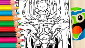 Desenho para colorir Desenho Kawaii de Stranger Things para Colorir