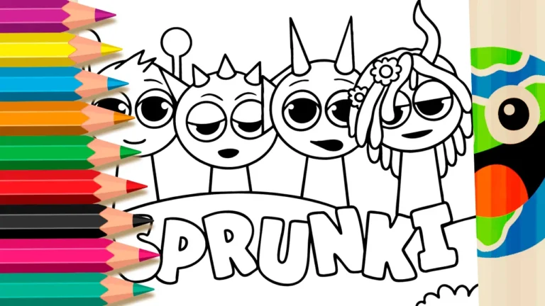 Desenho para colorir Sprunki para Colorir: A Turma do Incredibox