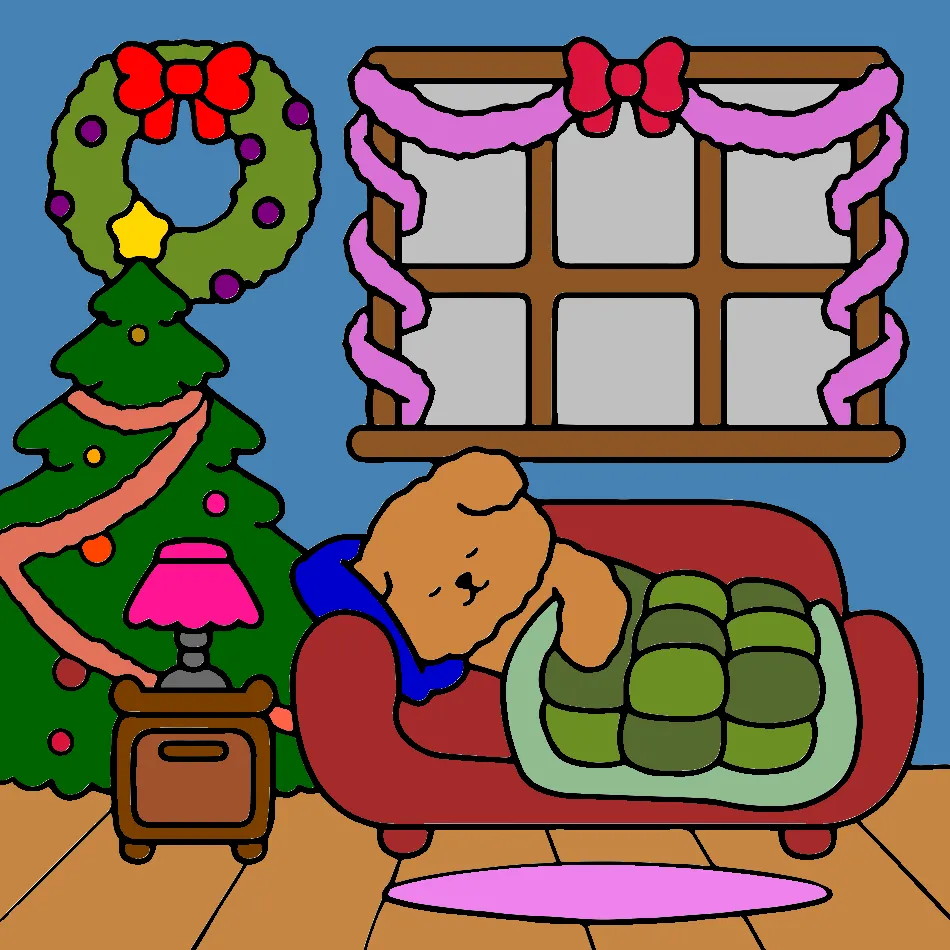 dormiu – Desenho Colorido Online para Pintar e Imprimir | Jogo de Colorir Grátis no Mundo dos Jogos - Imagem Destacada