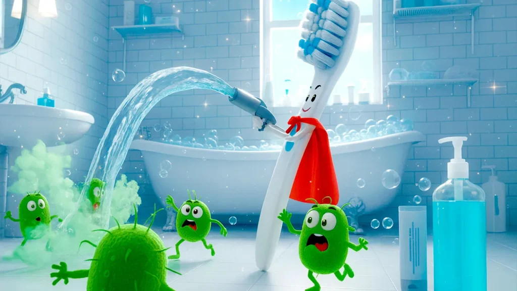 A Super Escova de Dentes dá uma lição nas bactérias!