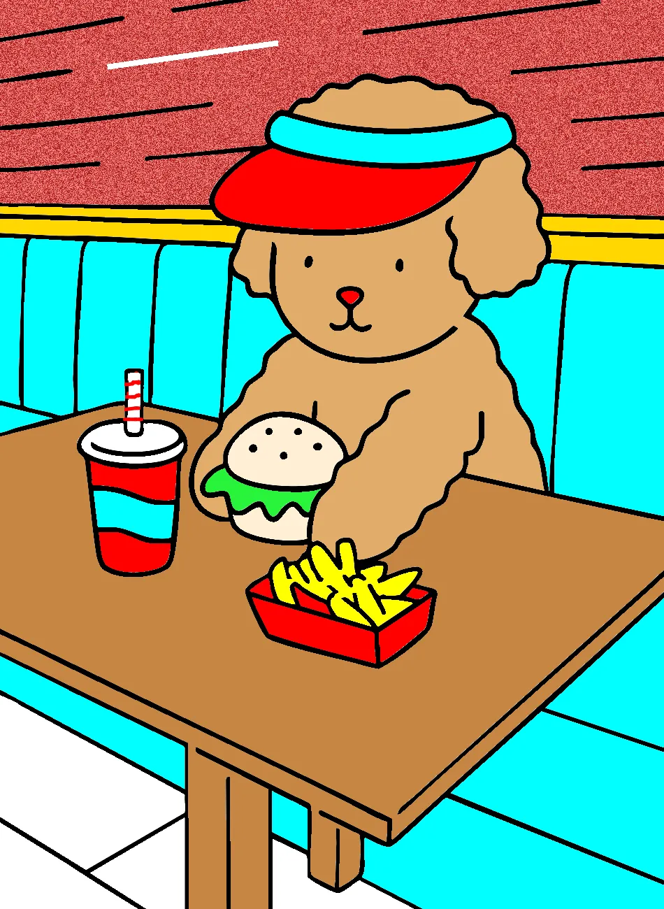 fast food colorido – Desenho Colorido Online para Pintar e Imprimir | Jogo de Colorir Grátis no Mundo dos Jogos - Imagem Destacada