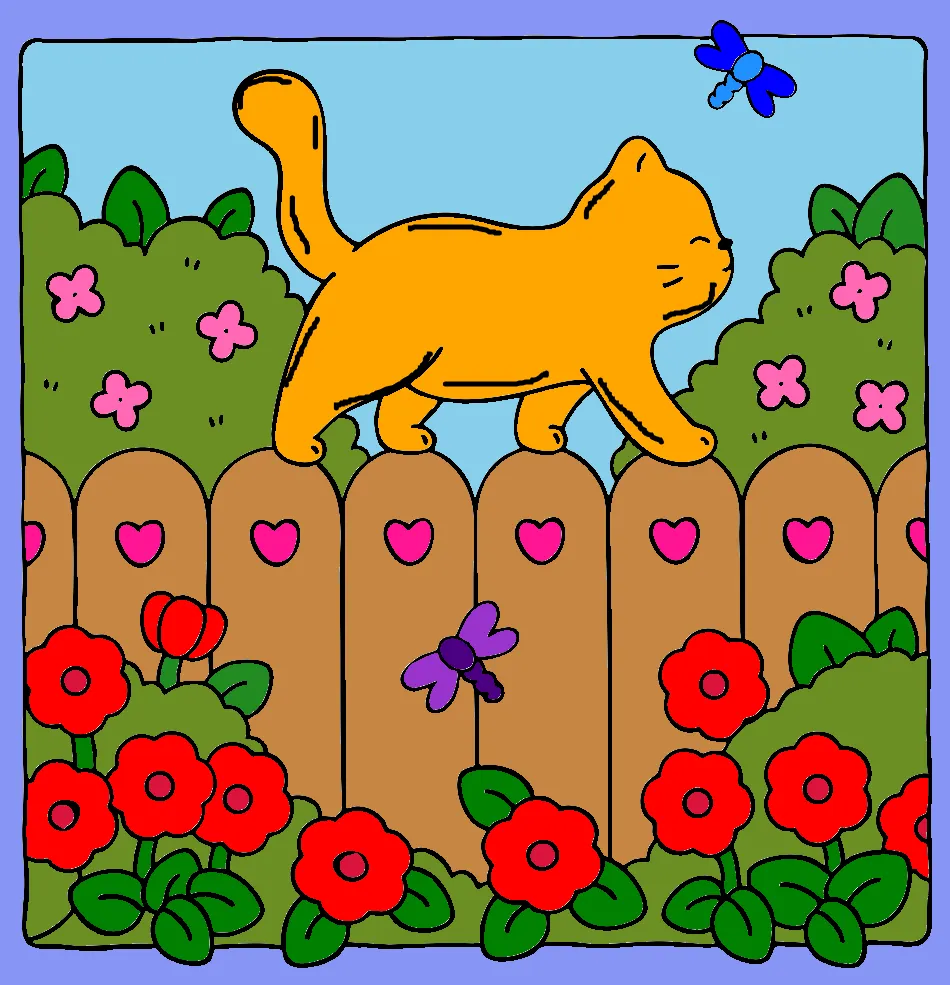 gatinho – Desenho Colorido Online para Pintar e Imprimir | Jogo de Colorir Grátis no Mundo dos Jogos - Imagem Destacada
