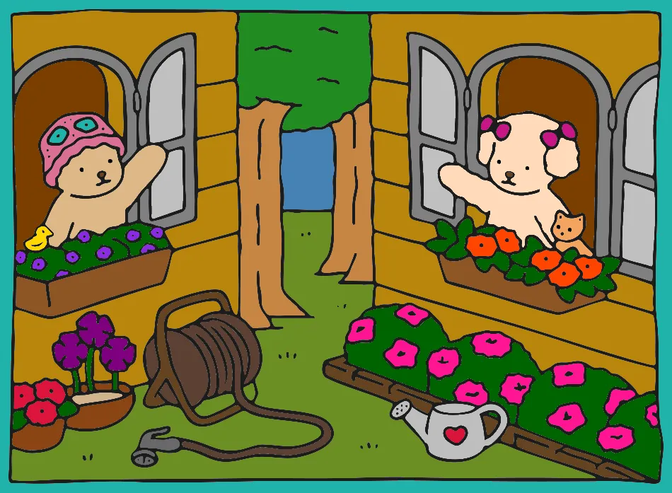 janelas – Desenho Colorido Online para Pintar e Imprimir | Jogo de Colorir Grátis no Mundo dos Jogos - Imagem Destacada