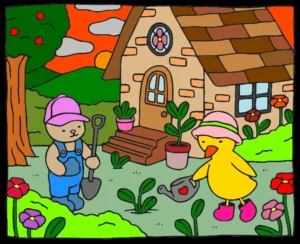 longo dia na fazenda