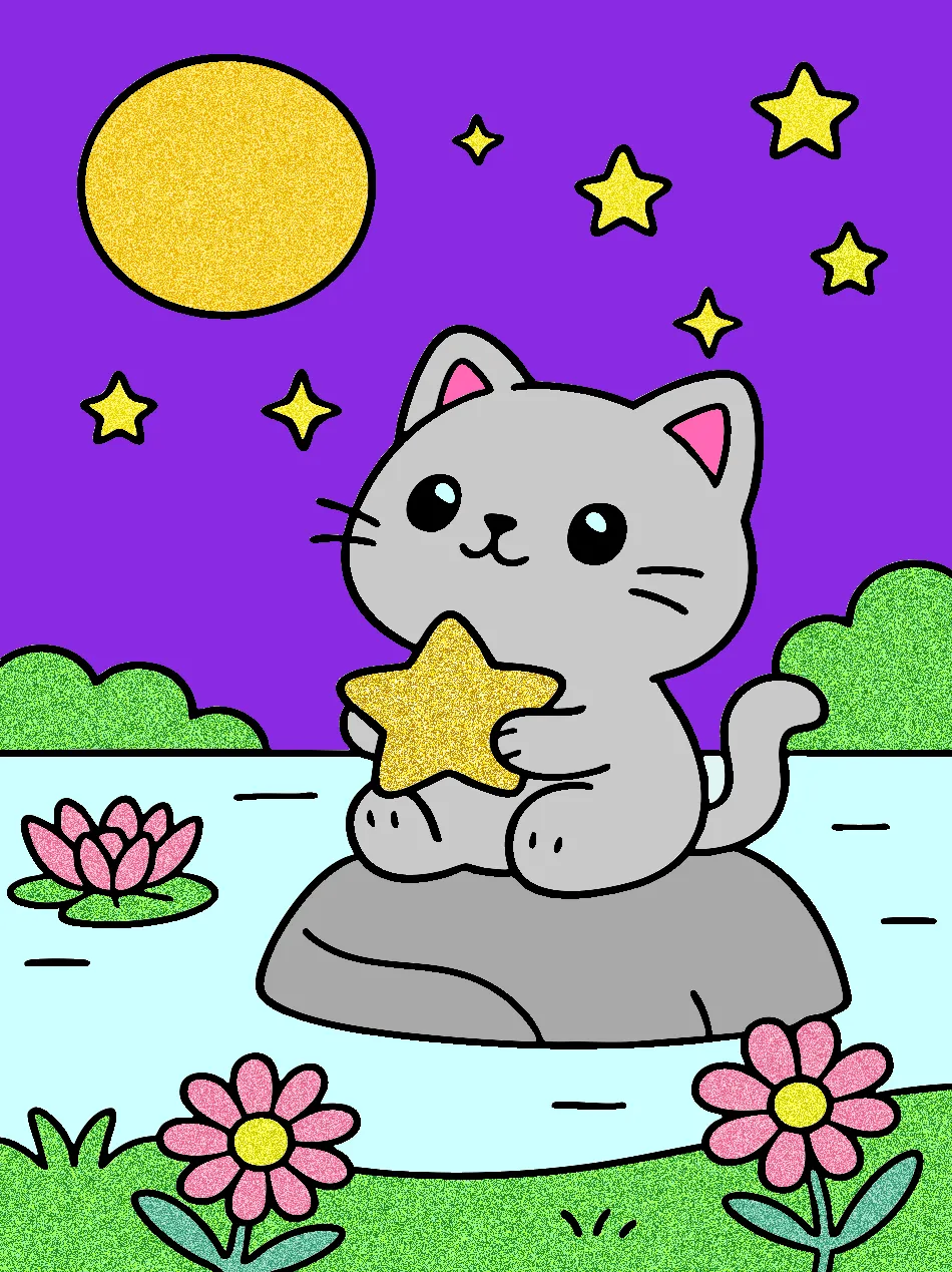 Meu gato – Desenho Colorido Online para Pintar e Imprimir | Jogo de Colorir Grátis no Mundo dos Jogos - Imagem Destacada