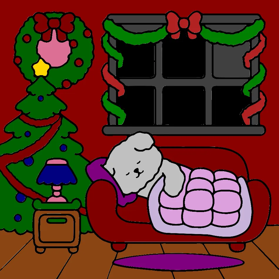 MIMI NO NATAL😜 – Desenho Colorido Online para Pintar e Imprimir | Jogo de Colorir Grátis no Mundo dos Jogos - Imagem Destacada