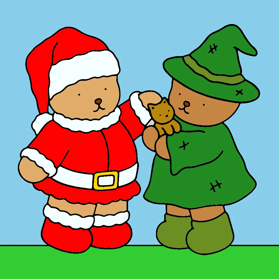 natal e hallowen – Desenho Colorido Online para Pintar e Imprimir | Jogo de Colorir Grátis no Mundo dos Jogos - Imagem Destacada