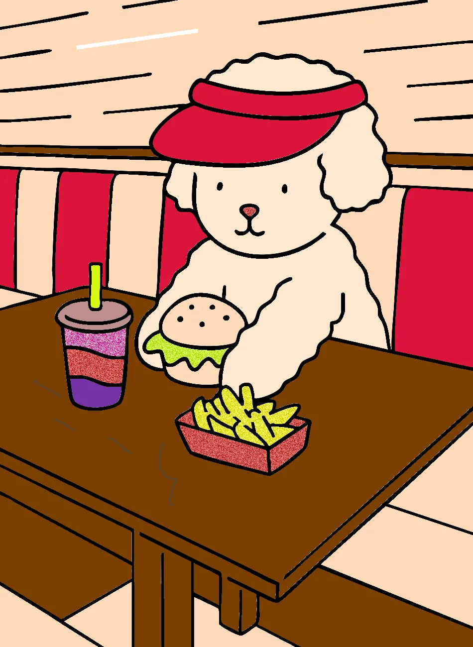 No restaurante – Desenho Colorido Online para Pintar e Imprimir | Jogo de Colorir Grátis no Mundo dos Jogos - Imagem Destacada