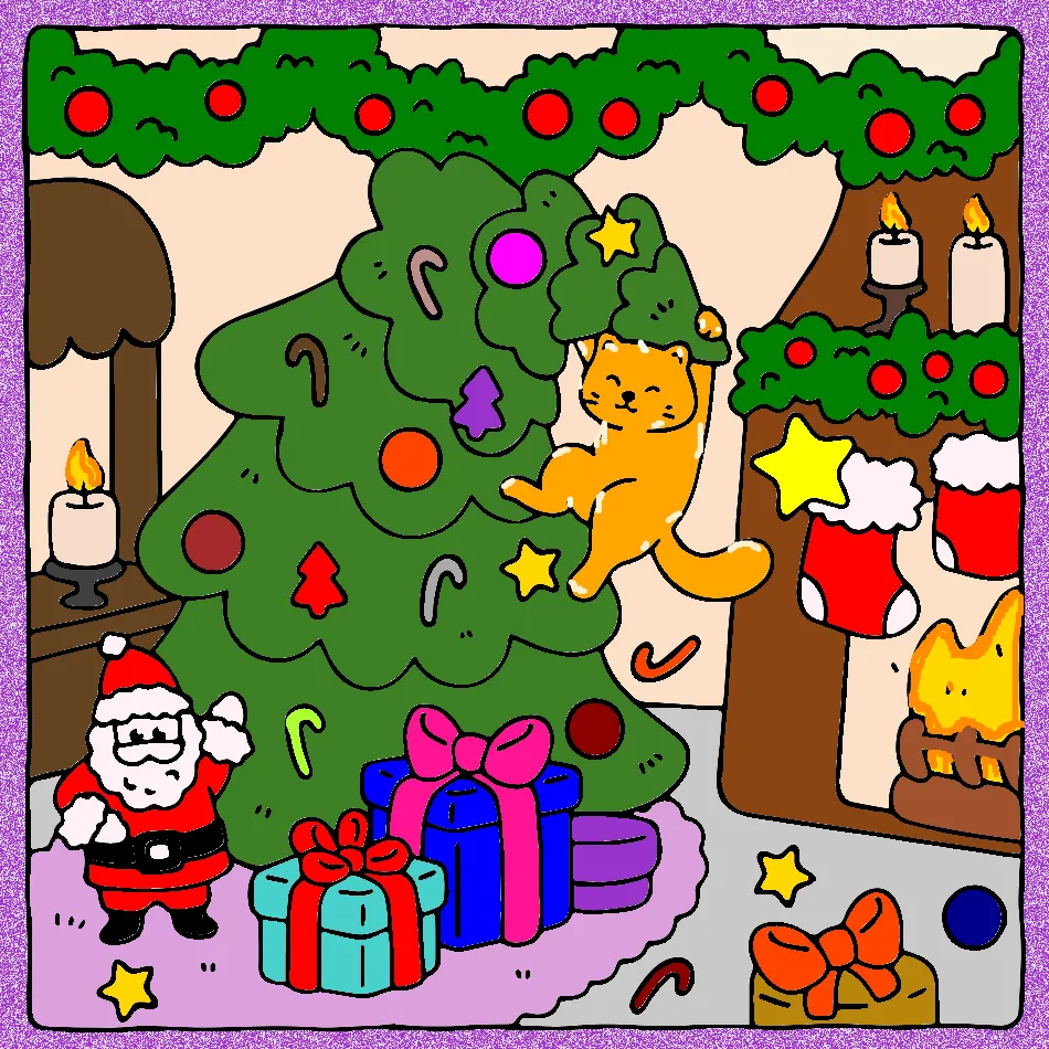 papai noel – Desenho Colorido Online para Pintar e Imprimir | Jogo de Colorir Grátis no Mundo dos Jogos - Imagem Destacada