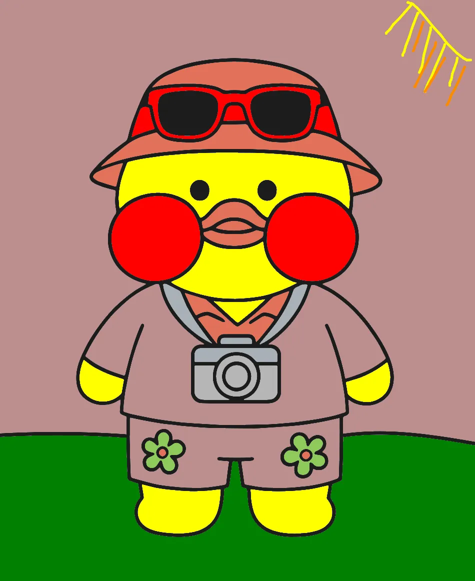 pato fofo – Desenho Colorido Online para Pintar e Imprimir | Jogo de Colorir Grátis no Mundo dos Jogos - Imagem Destacada