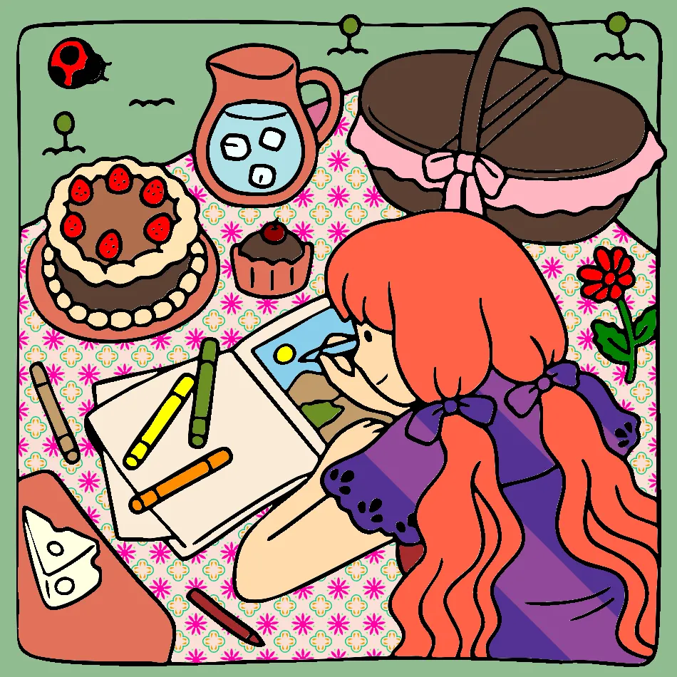 piquinique – Desenho Colorido Online para Pintar e Imprimir | Jogo de Colorir Grátis no Mundo dos Jogos - Imagem Destacada