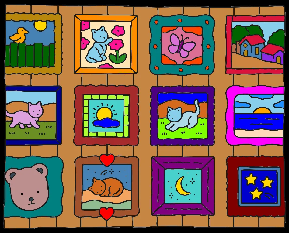 quadros – Desenho Colorido Online para Pintar e Imprimir | Jogo de Colorir Grátis no Mundo dos Jogos - Imagem Destacada