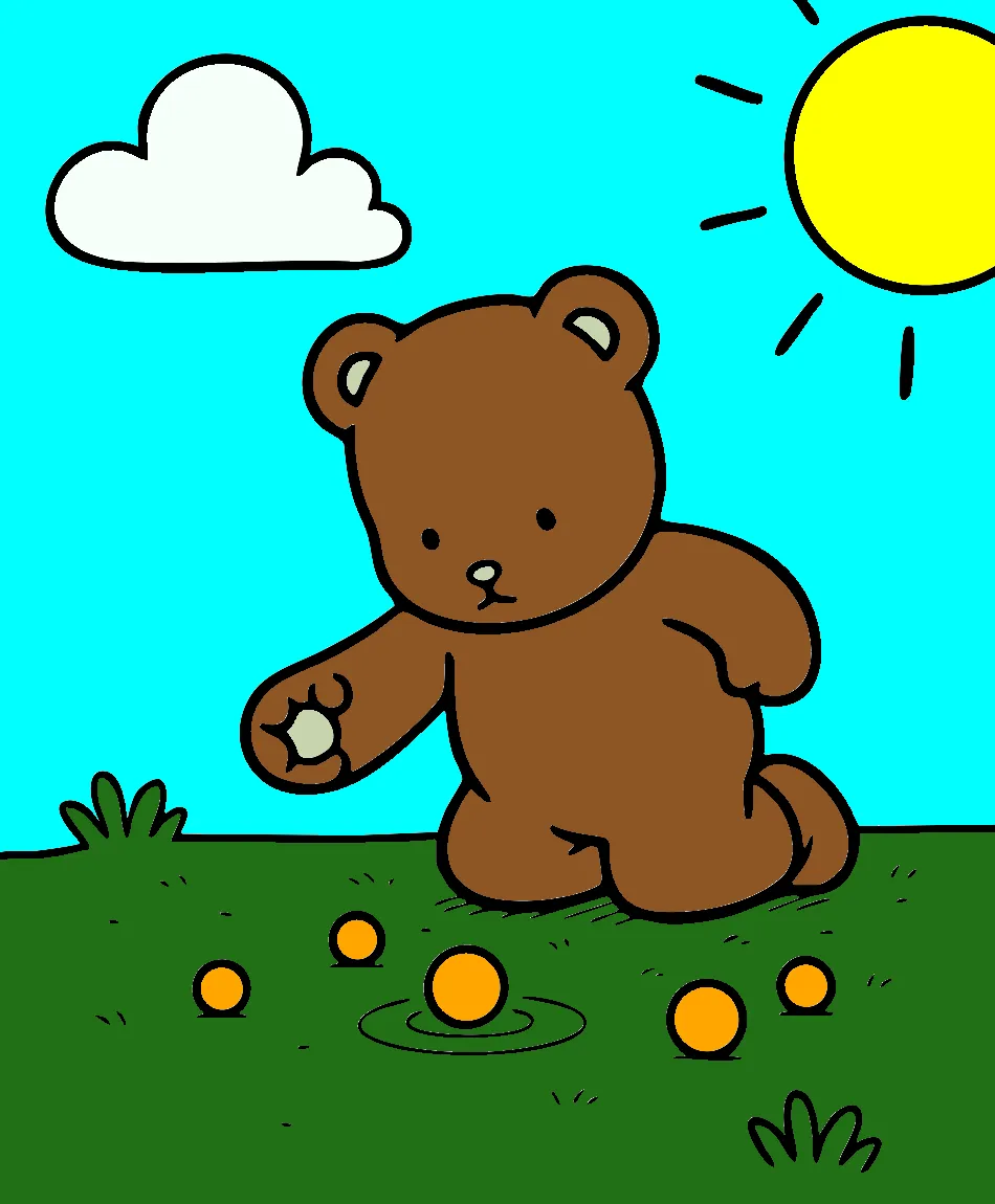 Ursinho – Desenho Colorido Online para Pintar e Imprimir | Jogo de Colorir Grátis no Mundo dos Jogos - Imagem Destacada