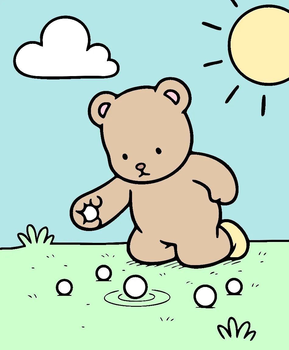 urso fofo – Desenho Colorido Online para Pintar e Imprimir | Jogo de Colorir Grátis no Mundo dos Jogos - Imagem Destacada