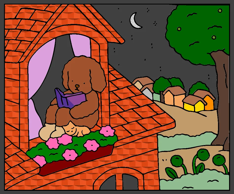 urso na janela – Desenho Colorido Online para Pintar e Imprimir | Jogo de Colorir Grátis no Mundo dos Jogos - Imagem Destacada