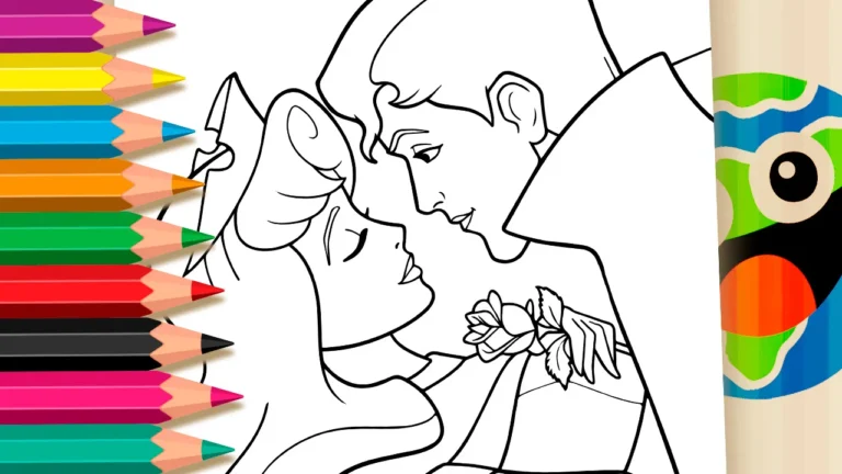 Desenho de A Bela Adormecida para Colorir: Pinte Online ou Imprima em Alta Qualidade