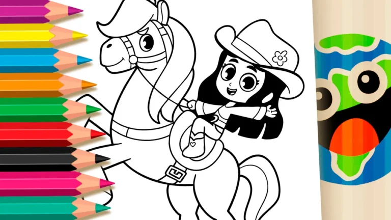 Ana Castela Boiadeirinha e Cavalo para Colorir e Imprimir: Pinte Online com Cores Mágicas