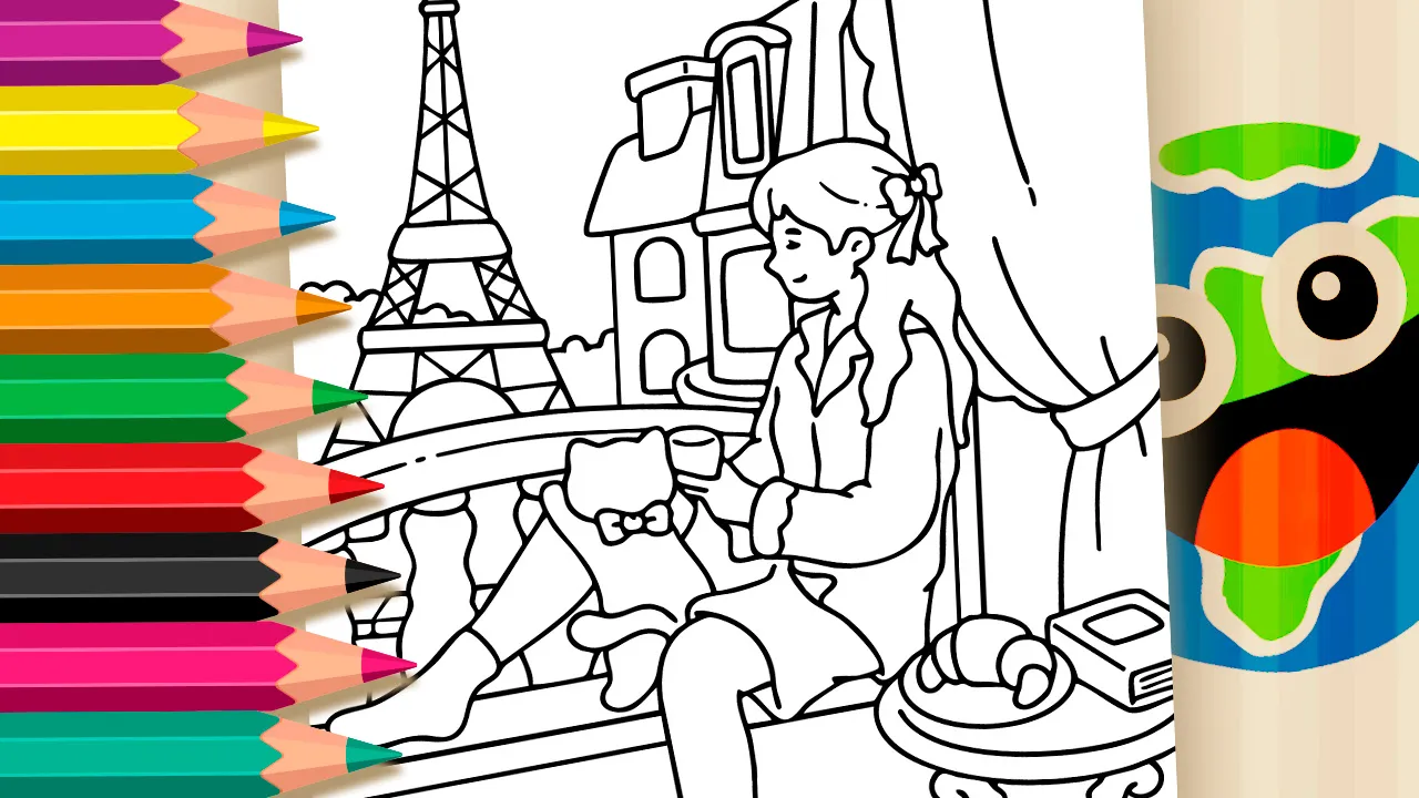 Estética Paris para Colorir e Imprimir: Pinte Online com Cores Mágicas