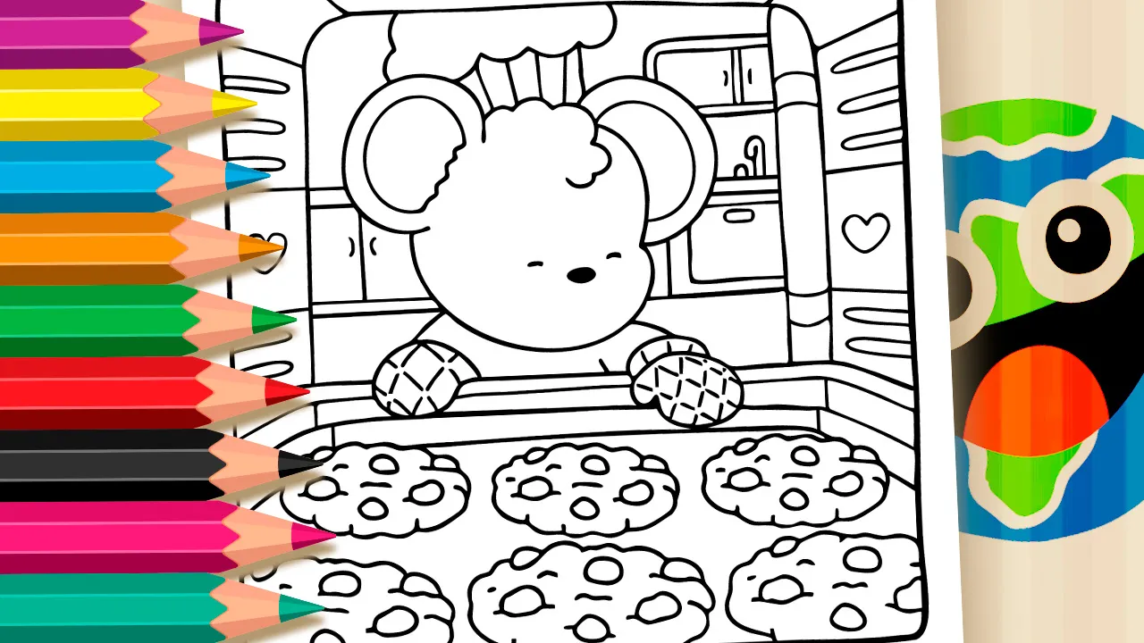 Desenho de Cozy Friends Cookies para Colorir: Pinte Online ou Imprima Grátis