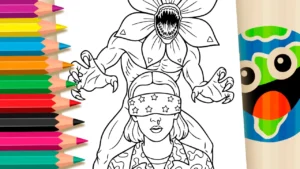 Desenho para colorir Demogorgon para Colorir e Imprimir: Pinte Online com Cores Mágicas