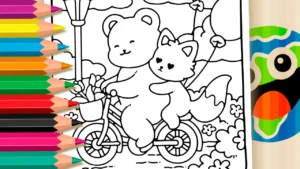 Desenho para colorir Namorados Apaixonados para Colorir e Imprimir: Pinte Online com Cores Mágicas