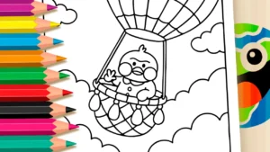 Desenho para colorir Paper Duck para Colorir e Imprimir: Pinte Online com Cores Mágicas