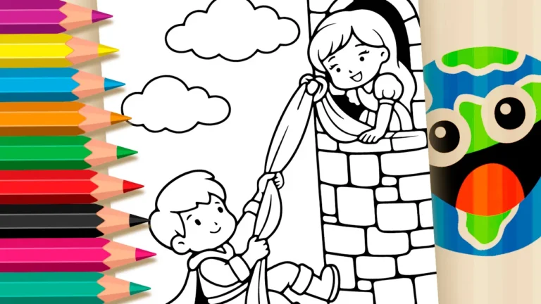 Desenho de Rapunzel para Colorir: Pinte Online ou Imprima em Alta Qualidade