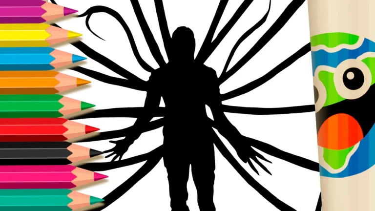 Desenho para colorir Desenho do Vecna para Colorir: O Capítulo 9 Secreto de Stranger Things