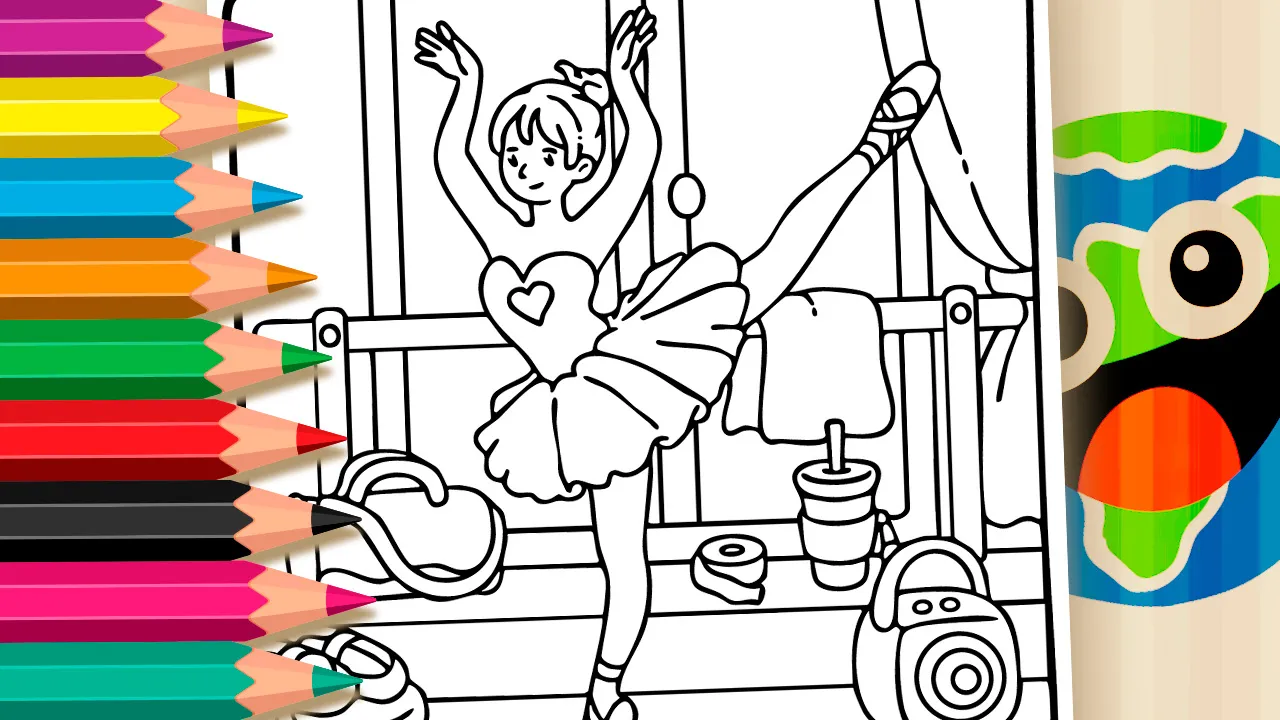 Estética Balé para Colorir e Imprimir: Pinte Online com Cores Mágicas