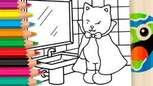 Desenho para colorir Vampiro Fofo para Colorir e Imprimir: Pinte Online com Cores Mágicas