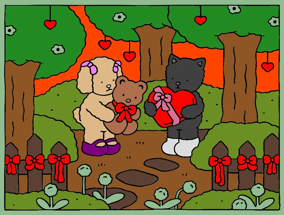 romance – Desenho Colorido Online para Pintar e Imprimir | Jogo de Colorir Grátis no Mundo dos Jogos