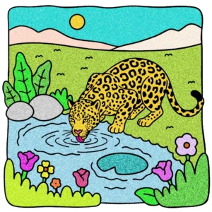 Agora é que a onça bebe água