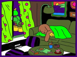 Bobbie Godies chão xadrez