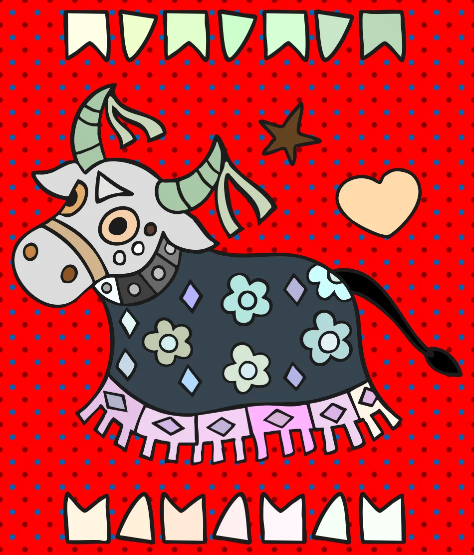 boi colorido – Desenho Colorido Online para Pintar e Imprimir | Jogo de Colorir grátis no Mundo dos Jogos