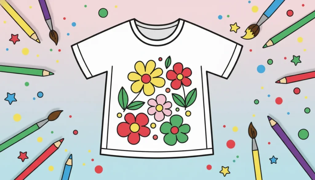 Camiseta para Imprimir e Colorir: Baixe Grátis e Crie Sua Própria Estampa