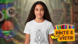 Camiseta Personalizada Nossa Senhora Aparecida: Pinte Online e Receba em Casa
