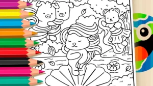 Desenho de A Vênus Fofa para Colorir: Pinte Online ou Imprima em PDF Grátis