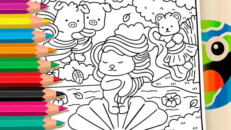 Desenho de A Vênus Fofa para Colorir: Pinte Online ou Imprima em PDF Grátis
