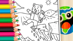 Desenho para colorir Desenho de Alto da Montanha para Colorir: Pinte Online ou Imprima em PDF Grátis