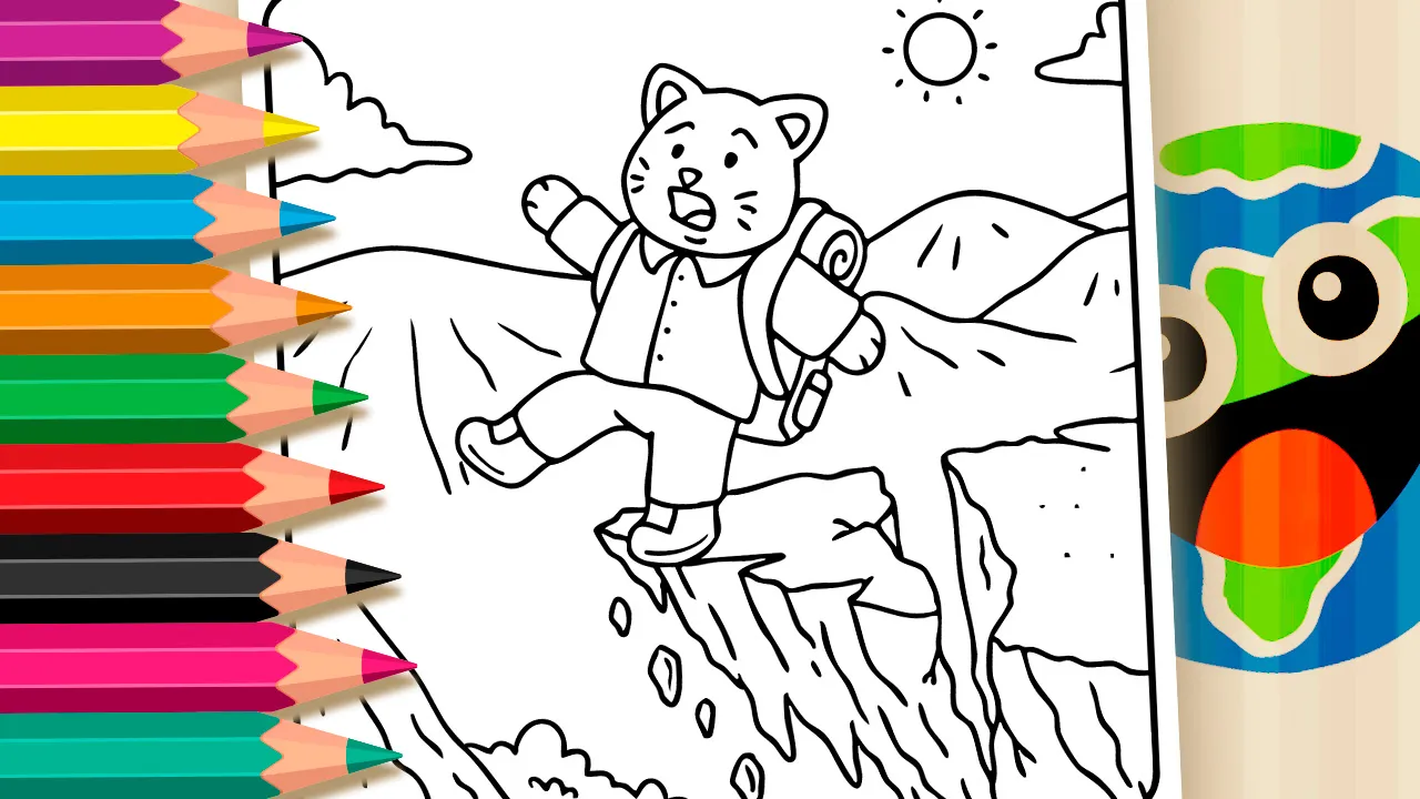 Desenho de Alto da Montanha para Colorir: Pinte Online ou Imprima em PDF Grátis