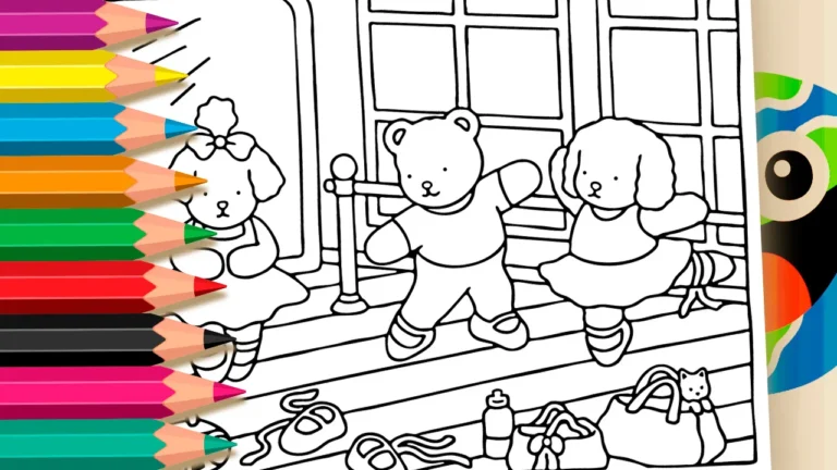 Estúdio de Balé Bobbie Goods para Colorir