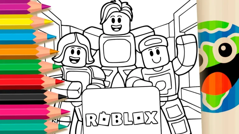 Desenho de Bem Vindo ao Roblox para Colorir: Pinte Online ou Imprima em Alta Qualidade