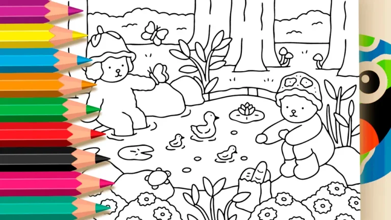 Desenho de Bobbie Goods Comida aos Patinhos para Colorir: Pinte Online ou Imprima Grátis